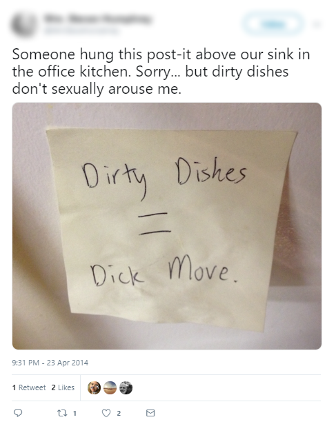 Tweet - Dirty Dishes