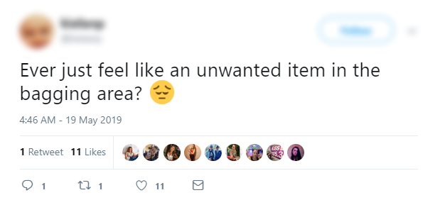 Unwanted Item in the bagging area