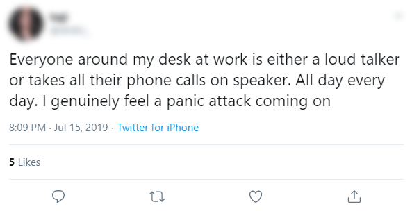 Office phone louder talker tweet