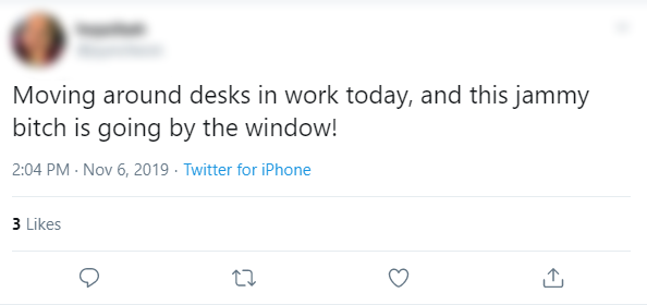 Changing Desk Window Seat Tweet